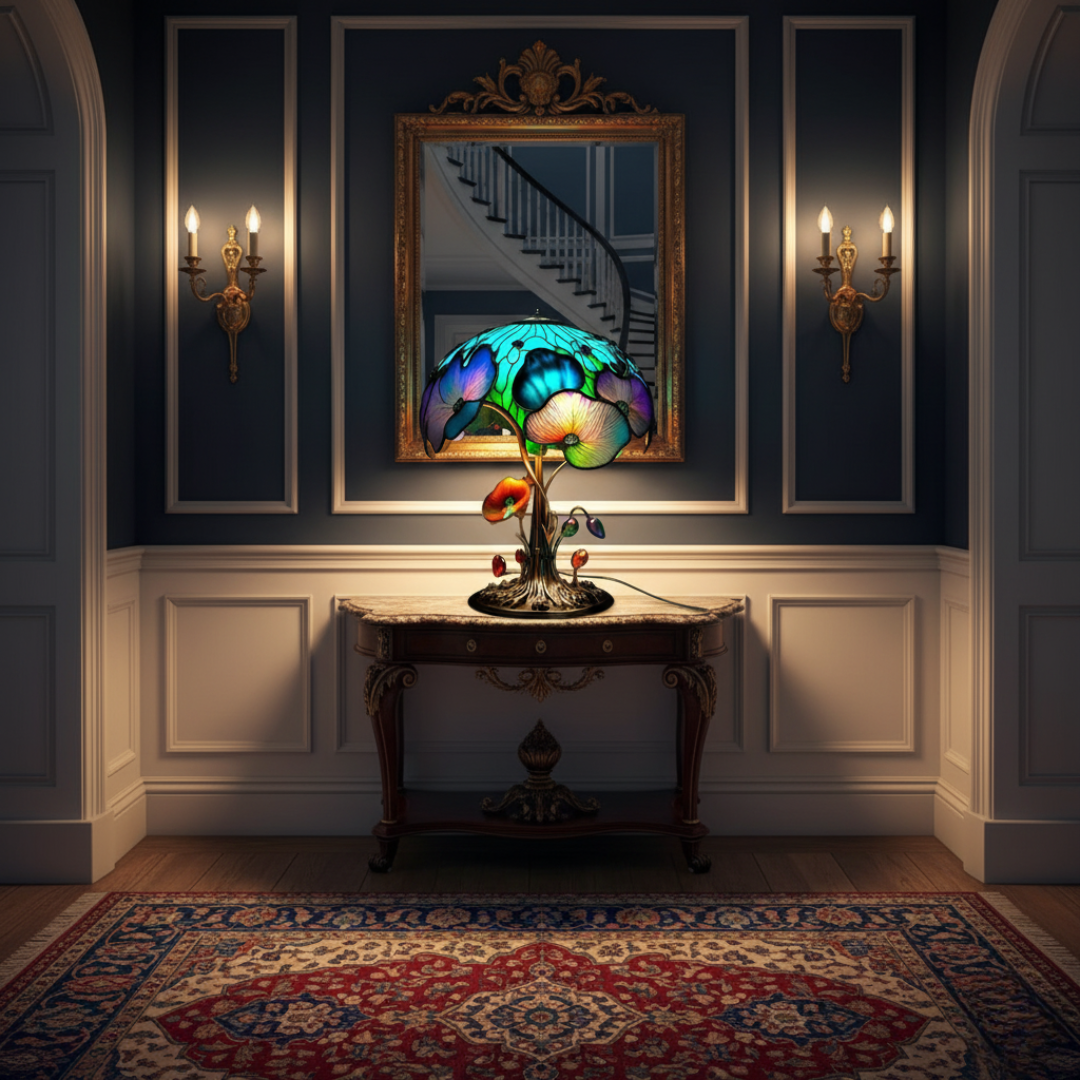 Lámpara Floral de Hongo Bohemio Chic