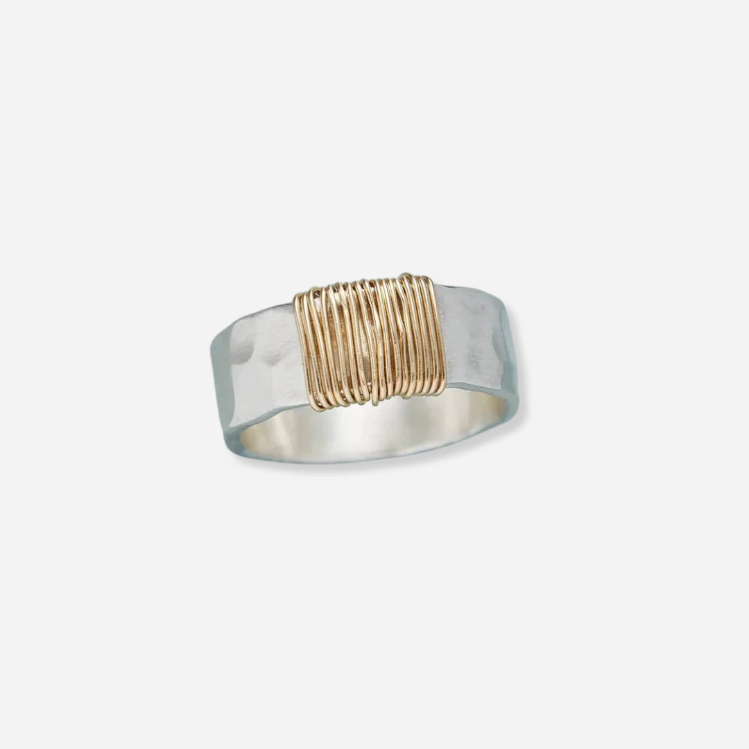 Lunari™ | Anillo de hilo dorado para mujer