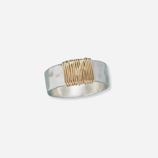 Lunari™ | Anillo de hilo dorado para mujer