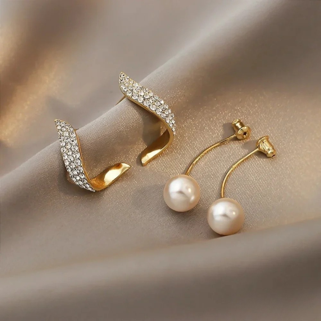 Pendientes de Perlas Elegantes en Oro