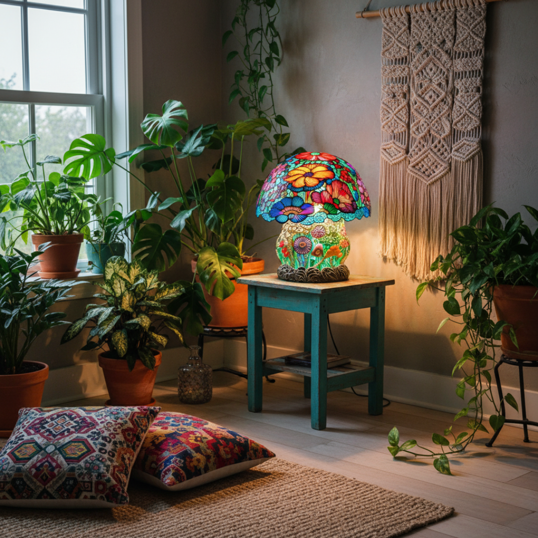 Lámpara de Hongo Frosted