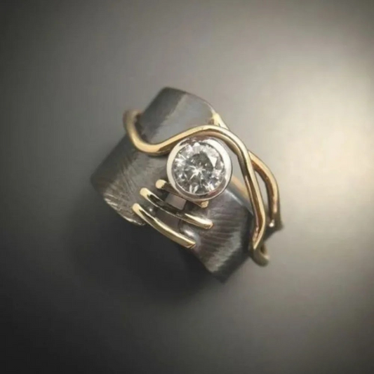 Anillo Vintage de Plata Brillante