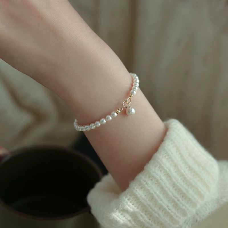 Pulsera de Margarita de Plata de Lujo