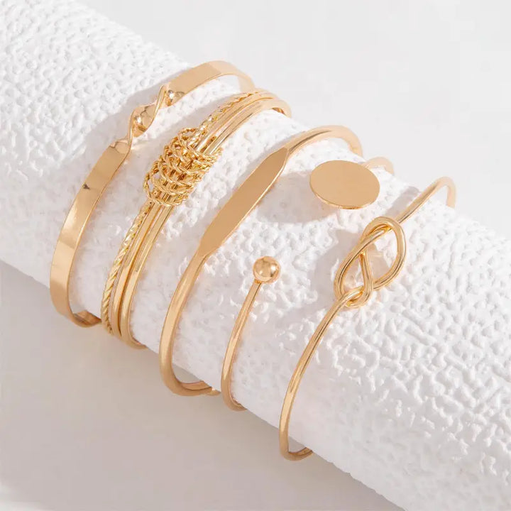 Knotted™ | Conjunto de pulseras Gold Elegance 