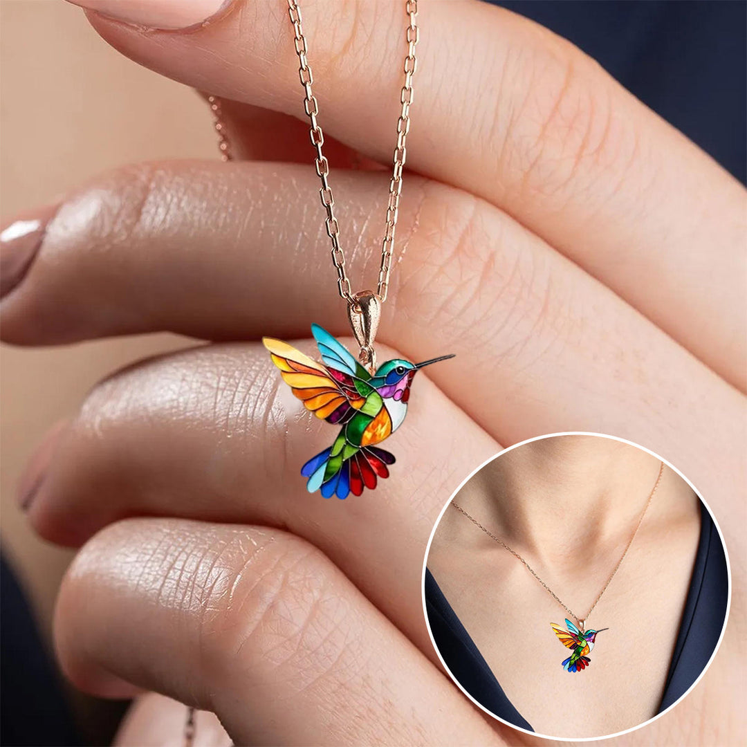 Hermoso Collar de Colibrí con Pendientes de Regalo – Oferta por Tiempo Limitado