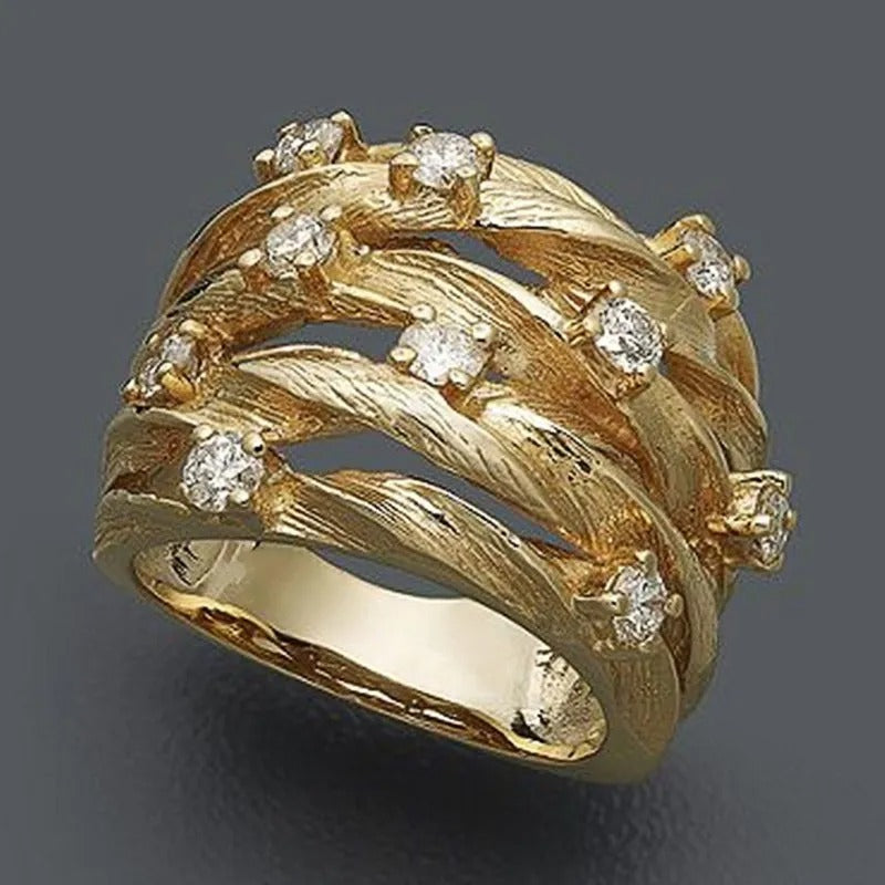 Anillo Boho Vintage Dorado