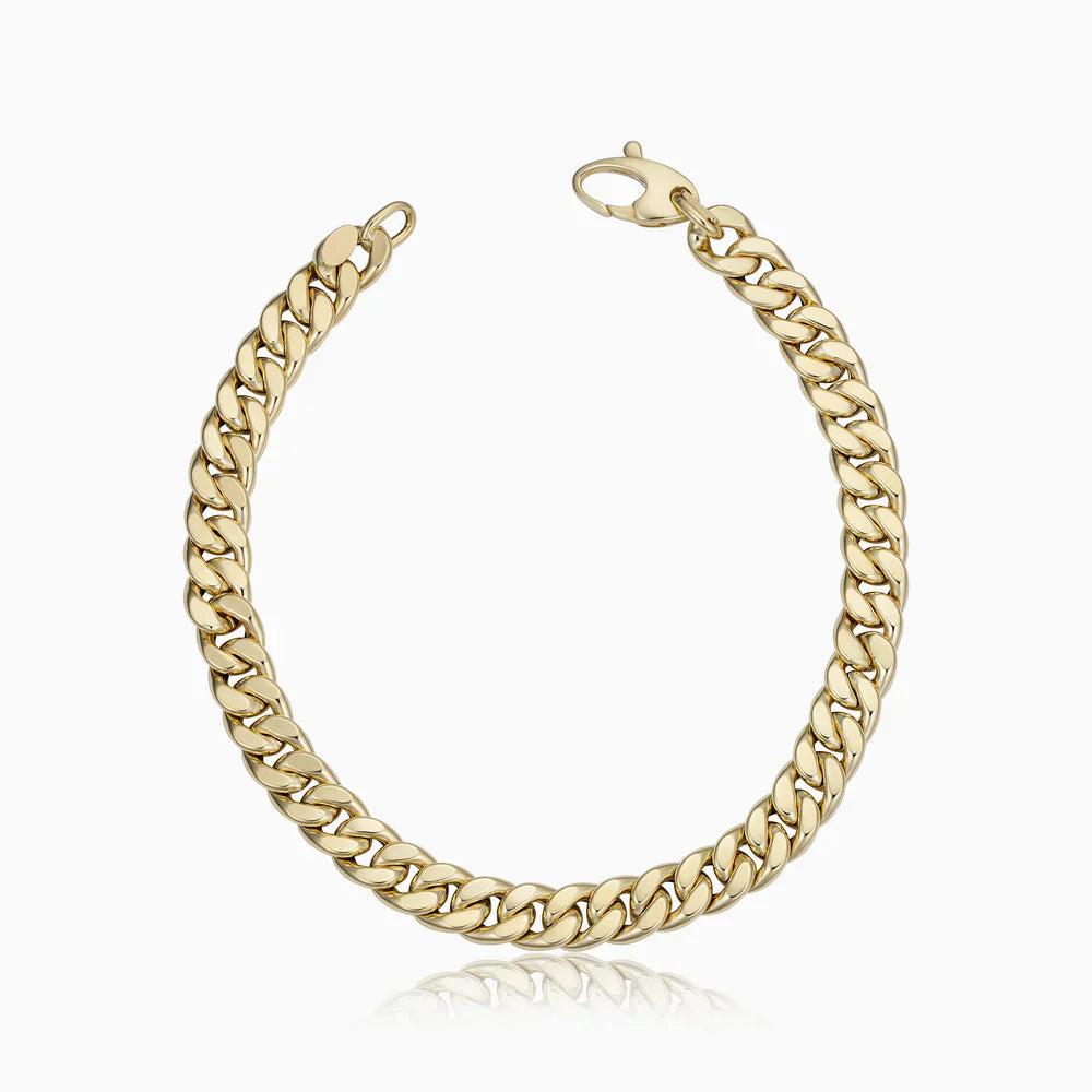 Estate™ | Pulsera cubana de oro 