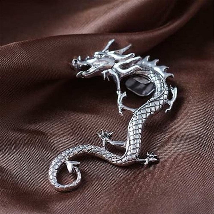 Charm™ | Pendientes de dragón de plata 