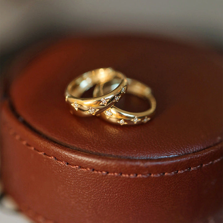 Aretes de Lujo en Oro y Plata 