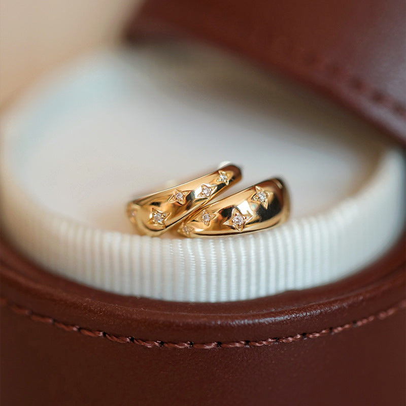 Aretes de Lujo en Oro y Plata 