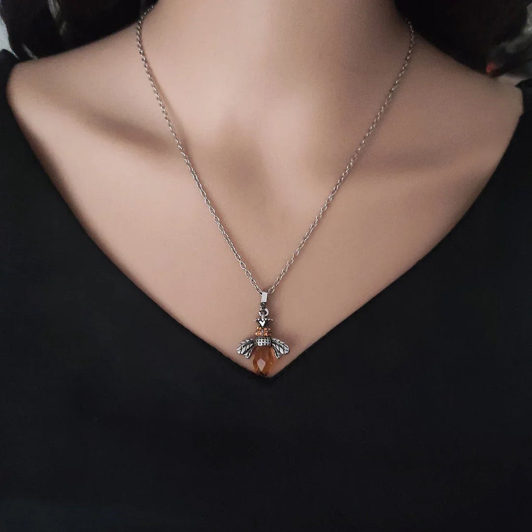 Collar y Pendientes de Abeja Vintage