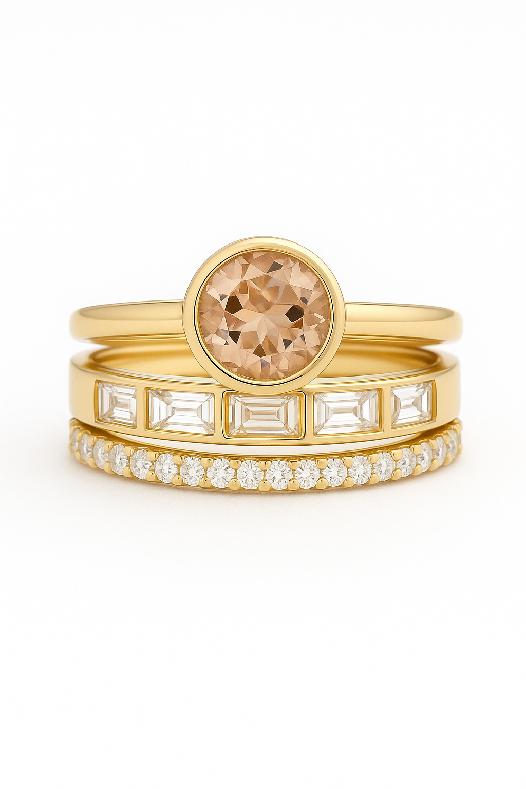 Elegant™ | Anillo de oro con incrustaciones de cristal para mujer