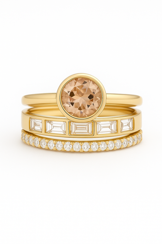 Elegant™ | Anillo de oro con incrustaciones de cristal para mujer
