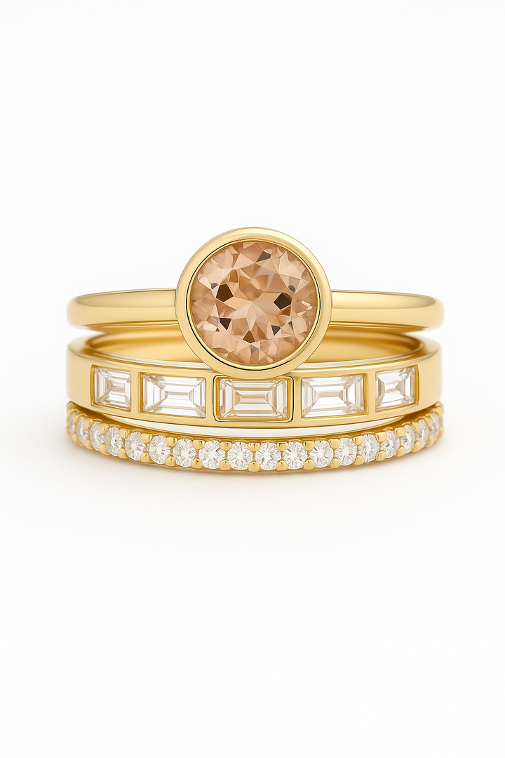 Elegant™ | Anillo de oro con incrustaciones de cristal para mujer