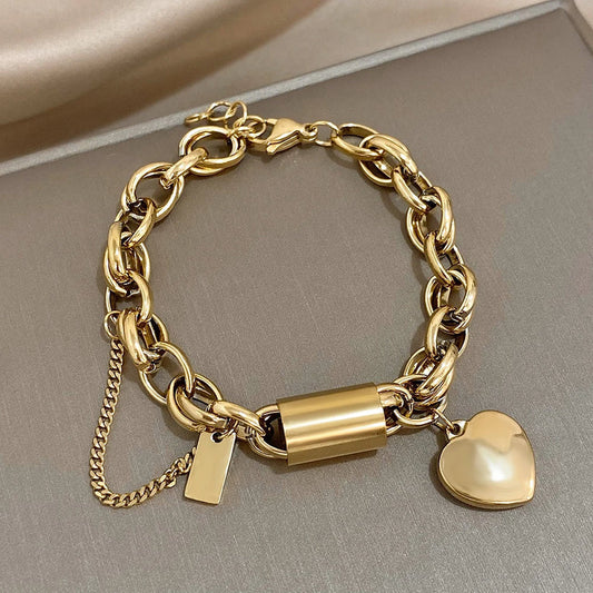 Heartened™ | Pulsera gruesa de oro