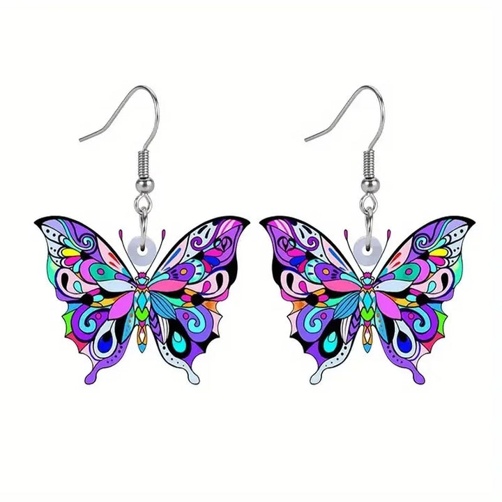 Pendientes Coloridos de Mariposa para Mujeres