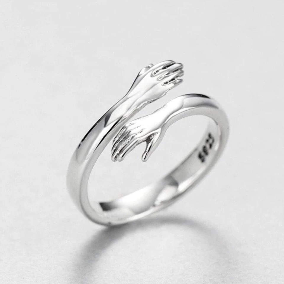 Cuddle™ | Anillo de plata ajustable para mujer 