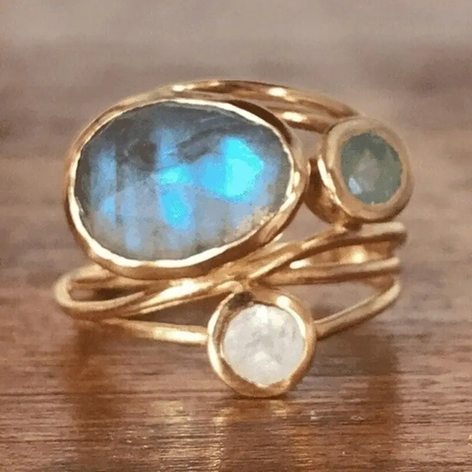 Anillo de Luna Azul